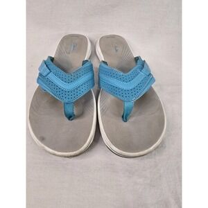 Clarks® Cloudsteppers‎ Brinkley Flora Women's Flip Flop Sandals Black Size 9M